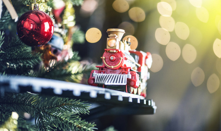 christmas model train