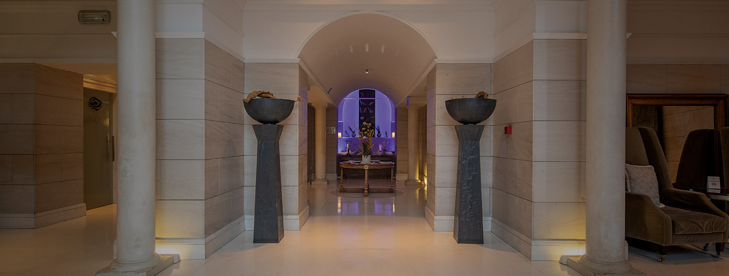 luxe rose garden interior entrance