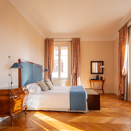 luxe rose garden guest room
