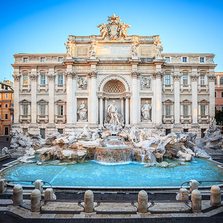 trevi fountain in rome