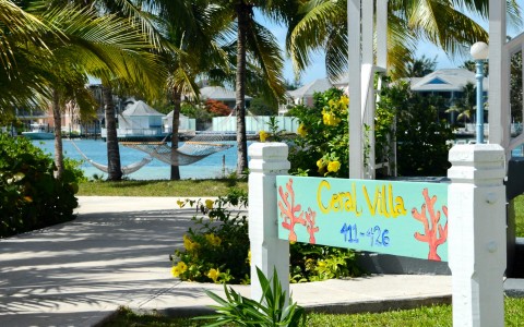 Sandyport resort exterior villa sign 
