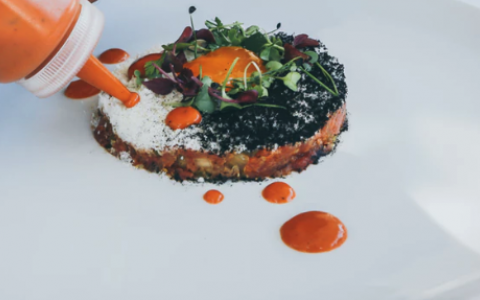 chef plating food