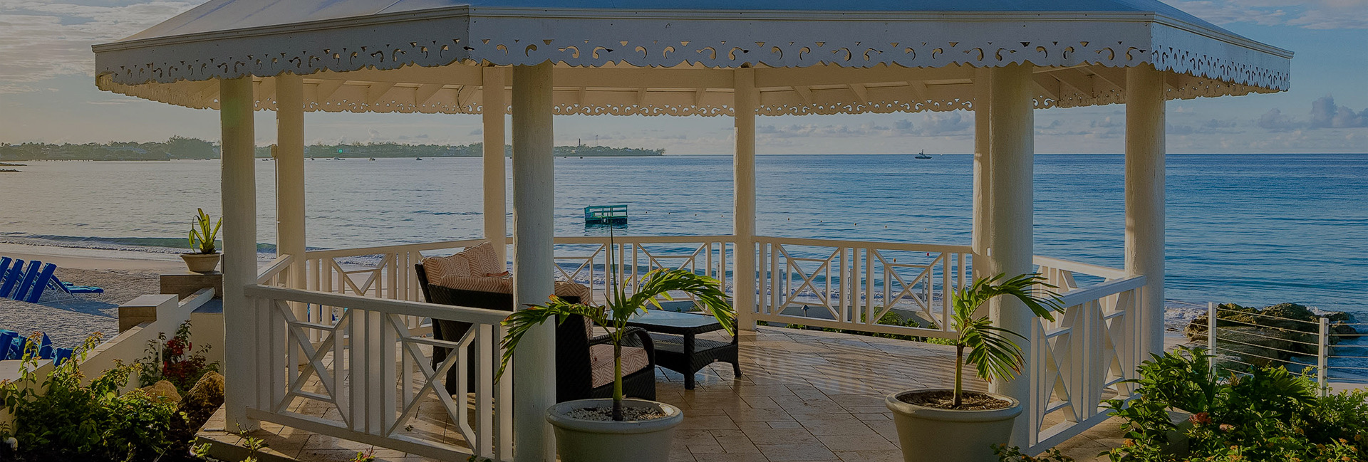 gazebo with chair on it