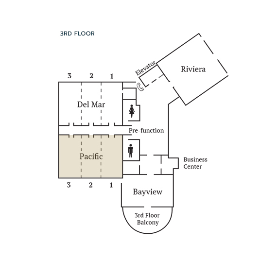 Pacific Room Floorplan