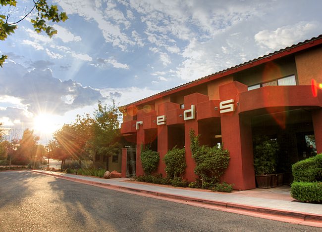exterior of reds restaurant
