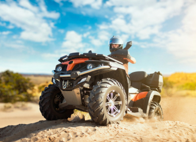 atv on dirt road