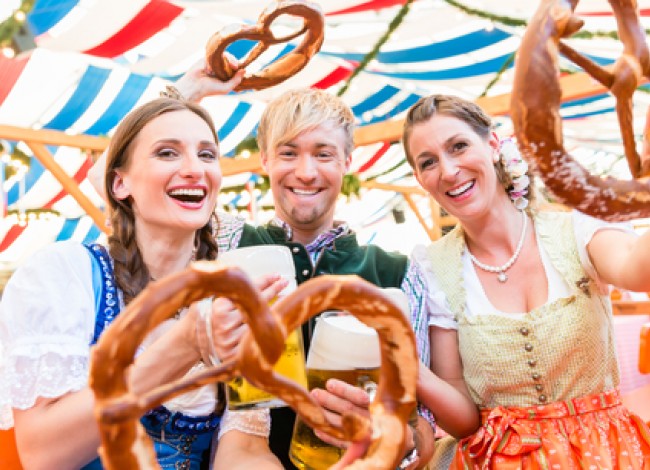 friends at oktoberfest