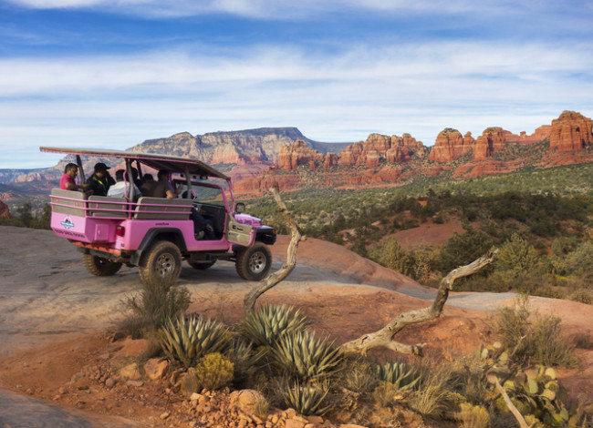 pinkjeepinsedonadesert