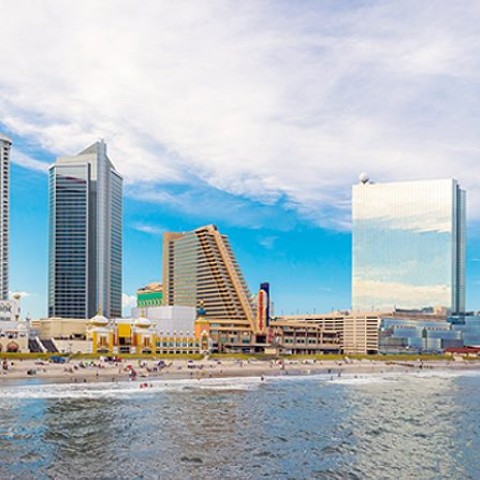 atlantic city shoreline and buildings