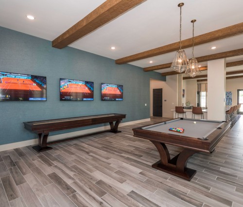 game room with pool table 