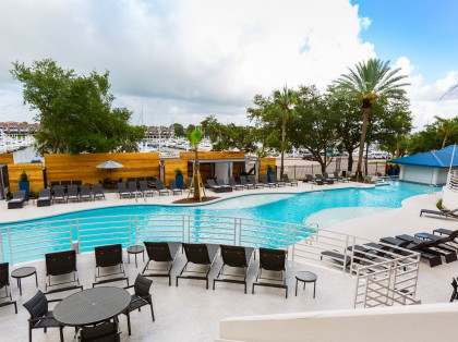 view of pool and lounge chairs
