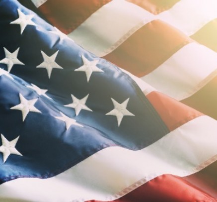 closeup ruffled american flag picture id1154460019
