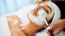 lady having a facial massage