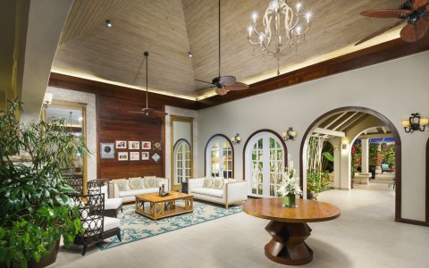 Interior Shot of the Lobby at Spice Island Resort