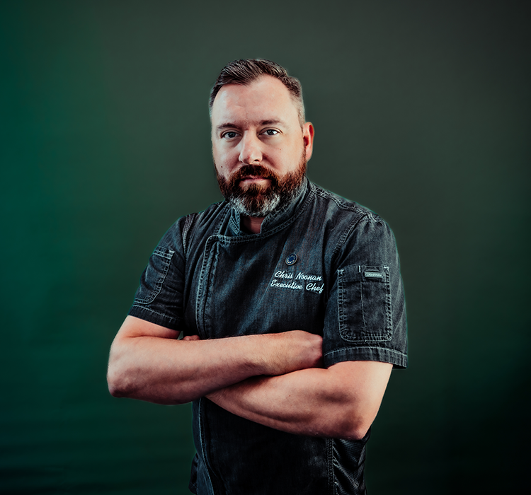 headshot of the chef, Chris Noonan
