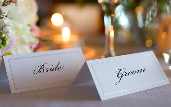 Stanford Park Hotel Weddings California Wedding Venues Stanford Park Weddings 05 Bride And Groom Name Place Cards On Table