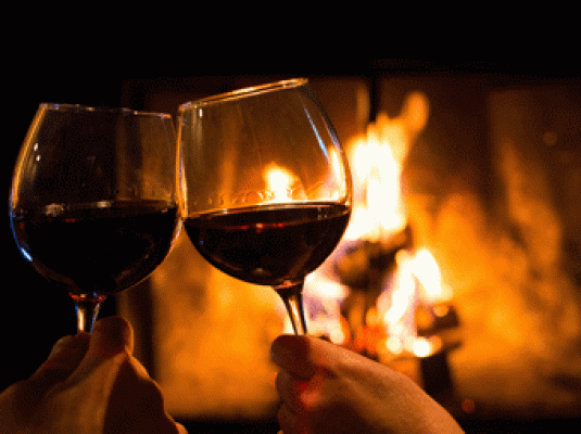wine and fire