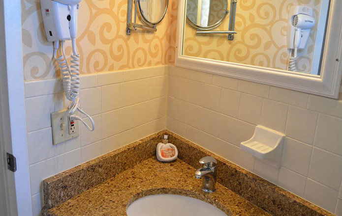 Non-View Room - Kitchen - Plan 1-Guest bathroom sink