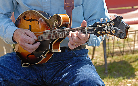 man playing guitar