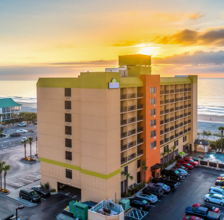 surfside hotel aerial shot