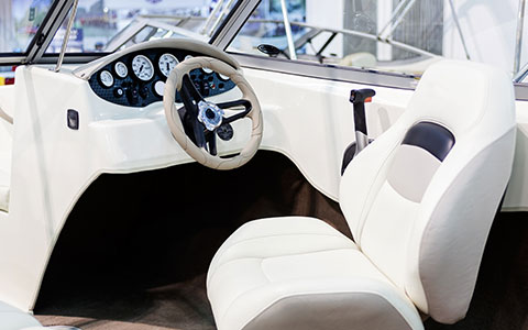 cockpit of boat