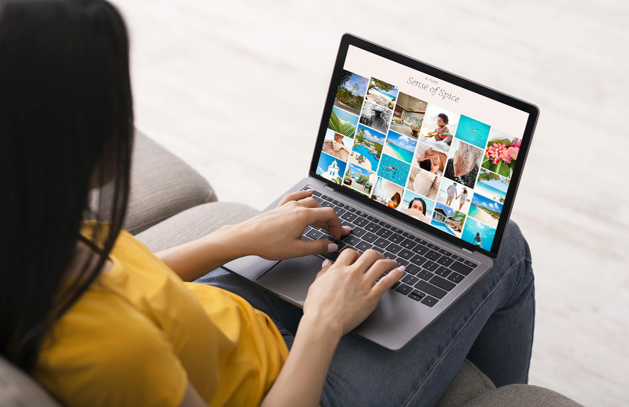 a person using a laptop