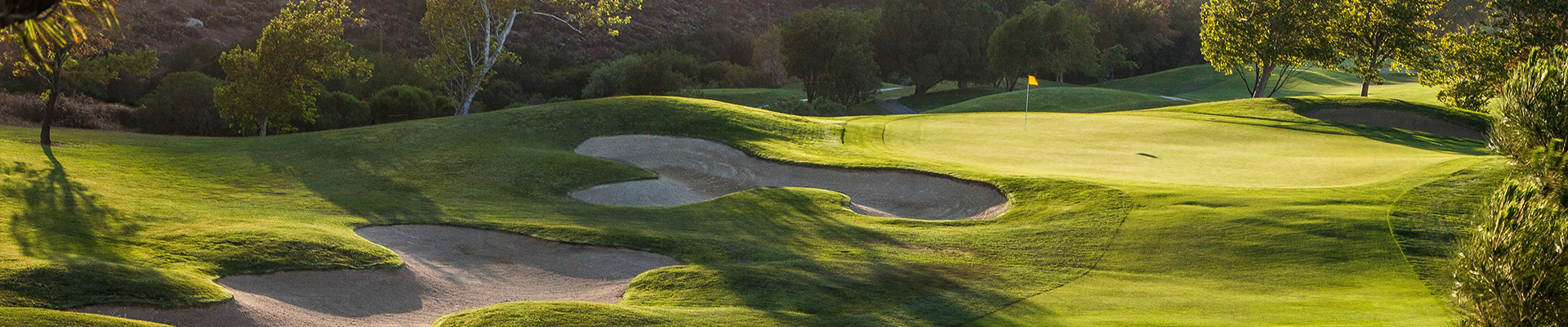 sunlit golf course