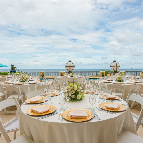outdoor wedding tables