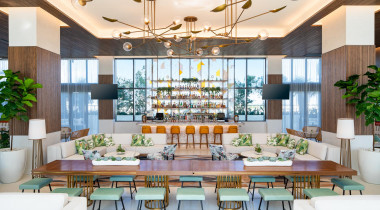 bar with sitting area