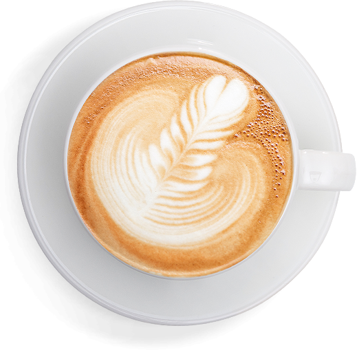 cappuccino with foam art