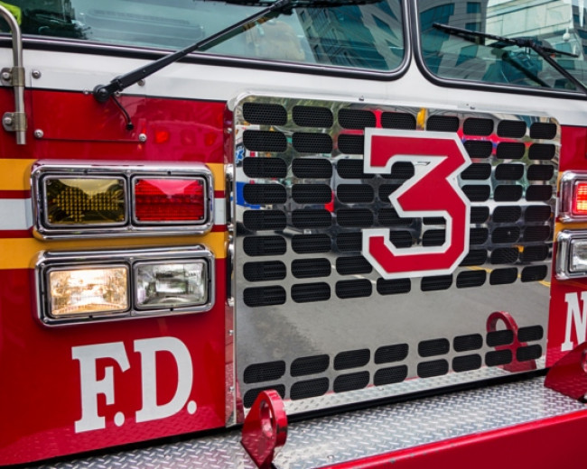 close up of nyc fire truck