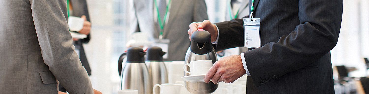 Man pouring coffee