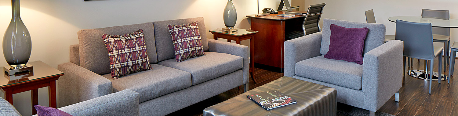 Georgian Terrace Suites Living room area