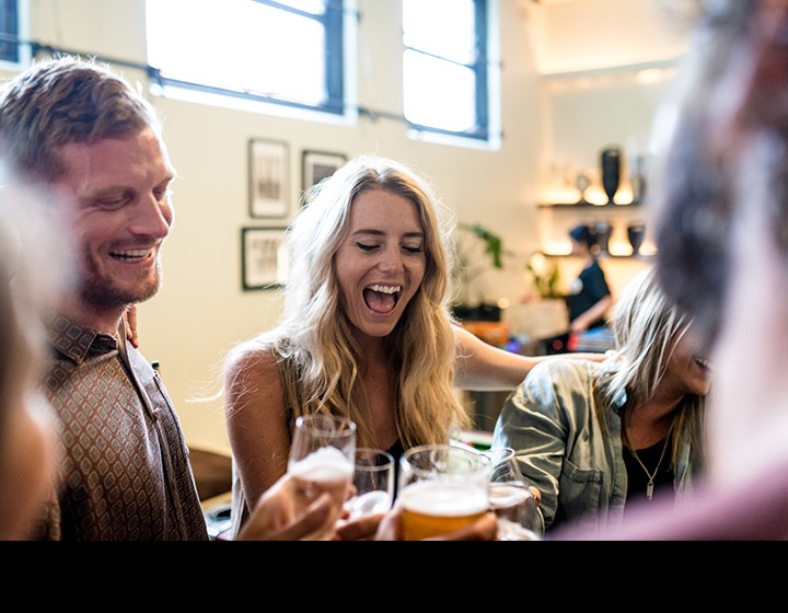 people enjoying drinks