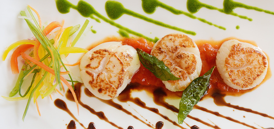 scallop dinner dish
