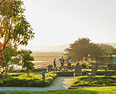 view of seating lawn from a far