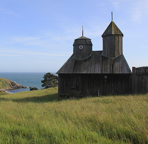 old wooden fort in a empty field