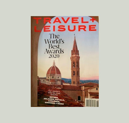 Travel and Leisure magazine cover