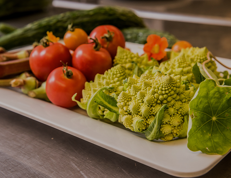fresh picked veggies