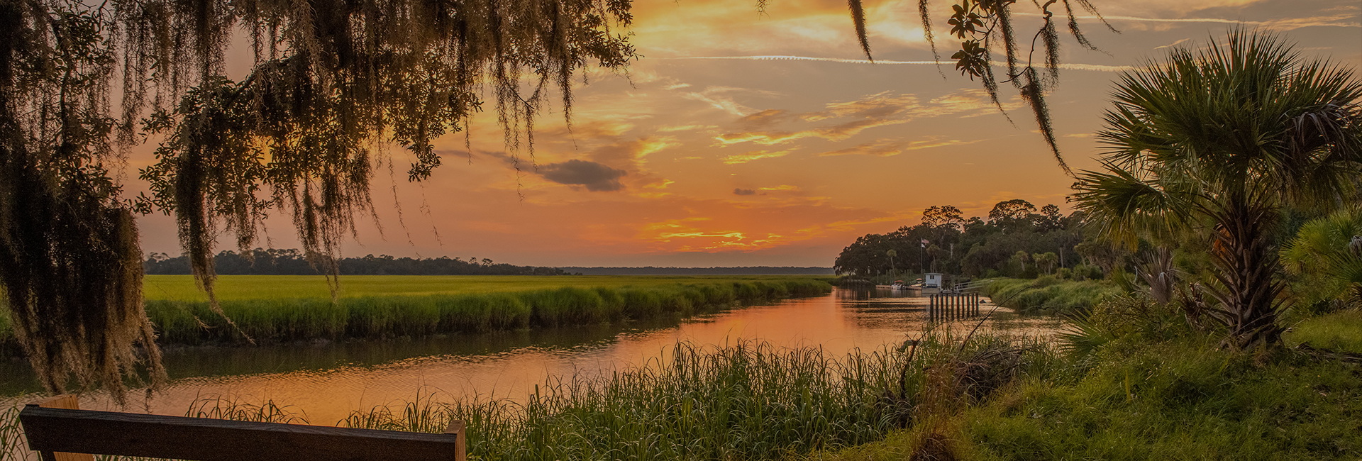 sunset view of lake