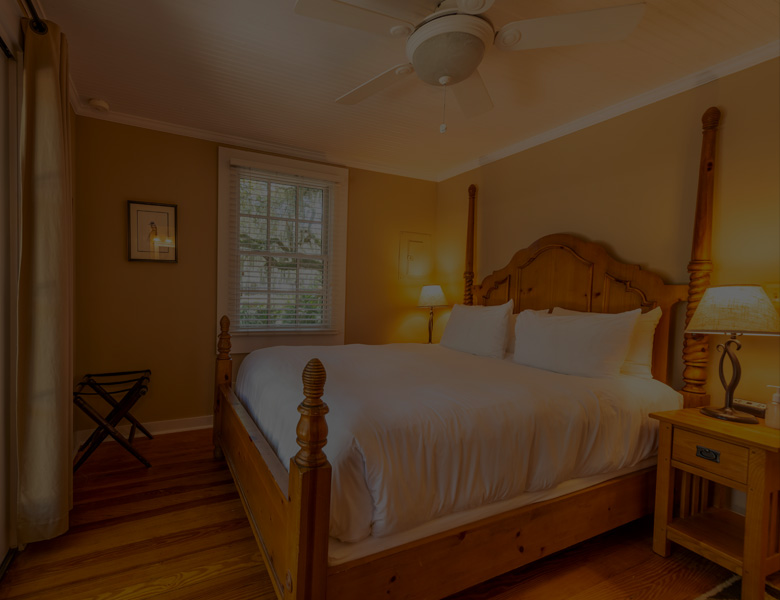 interior room with queen bed