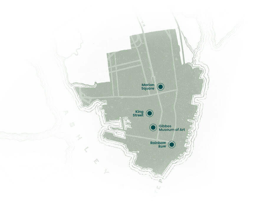 charleston south carolina attraction map