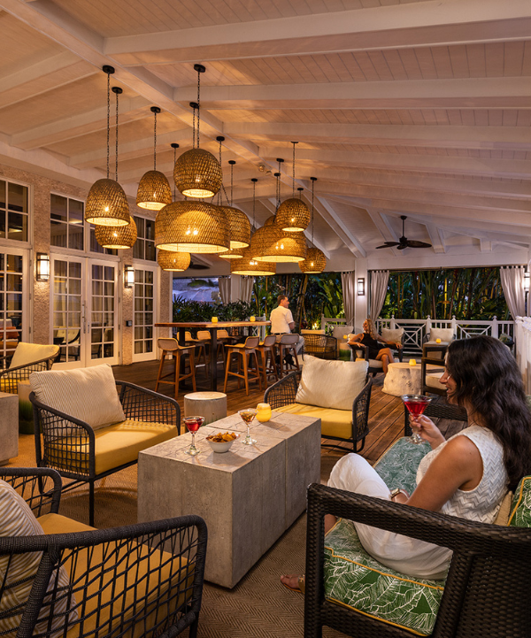happy hour on the lounge terrace