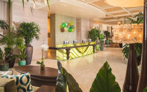Check in desk, different property installations.