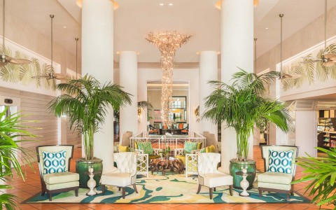 view of hotel lobby