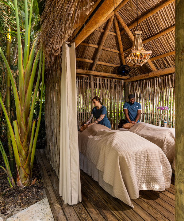 spa months event inset outdoor cabana massage