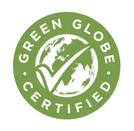 green globe badge