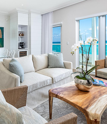 suite with ocean view  and sitting area