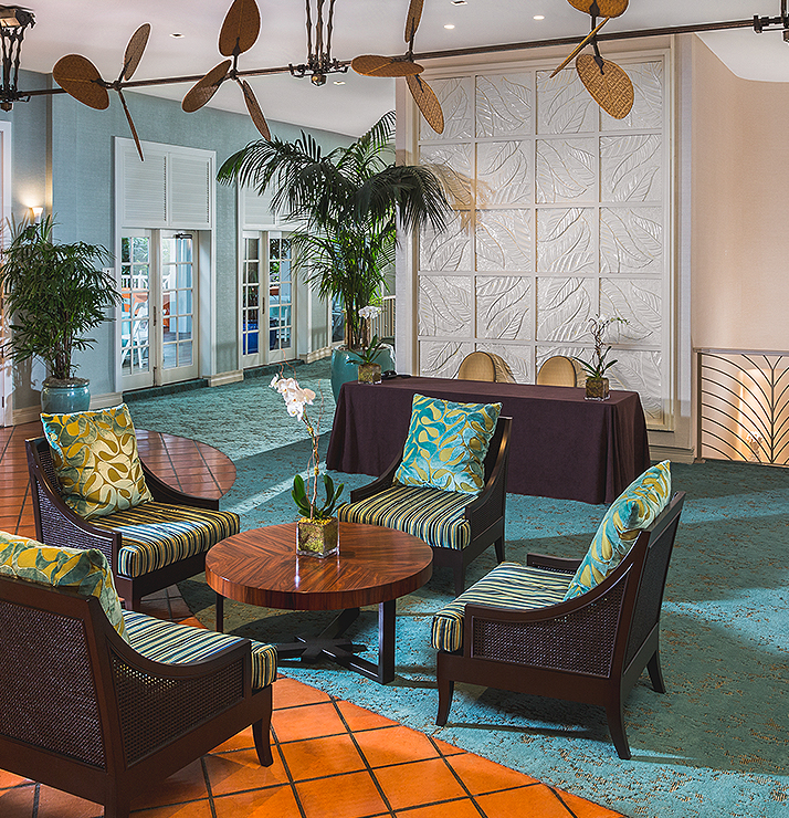 sitting area inside the hotel