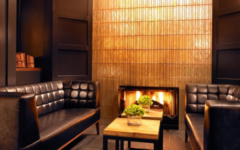 sitting area in the park central lobby